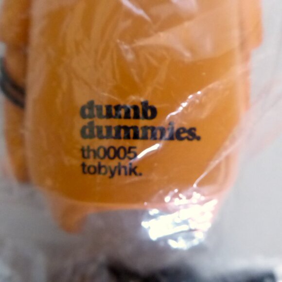 NEW 2006 TOBYHK DUMB DUMMIES ORANGE COMIC CON EXCLUSIVE DESIGNER VINYL FIGURE - Picture 4 of 13